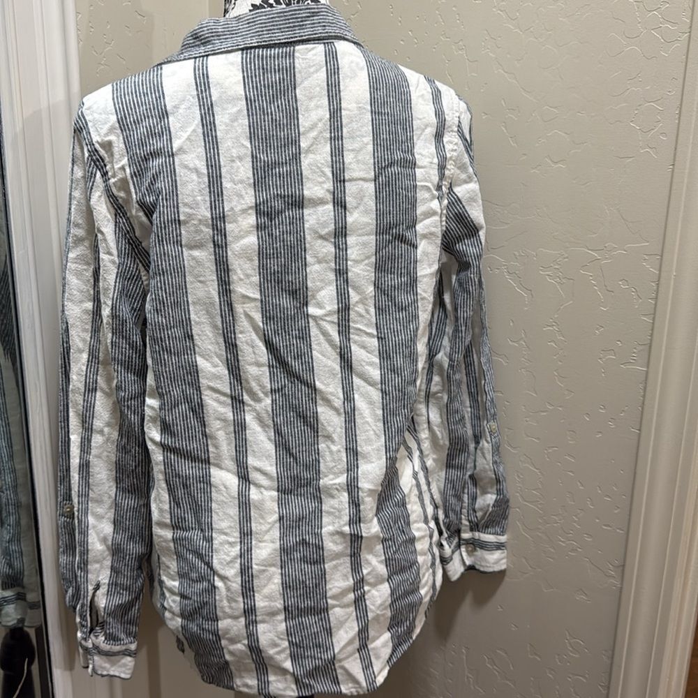 Orvis‎ Black and White Casual Button Down Shirt M - Picture 6 of 7